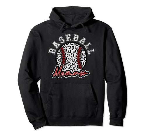 Leopard Cheetah Baseball Memaw Womens Hoodie - Aesthetic Graphic Men Women - T-Shirt, Sweatshirt, Hoodie