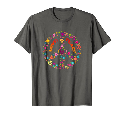 Peace Sign Love 60S 70S Hippie Costume T-Shirt - Unique Graphic for Adults - T-Shirt, Sweatshirt, Hoodie