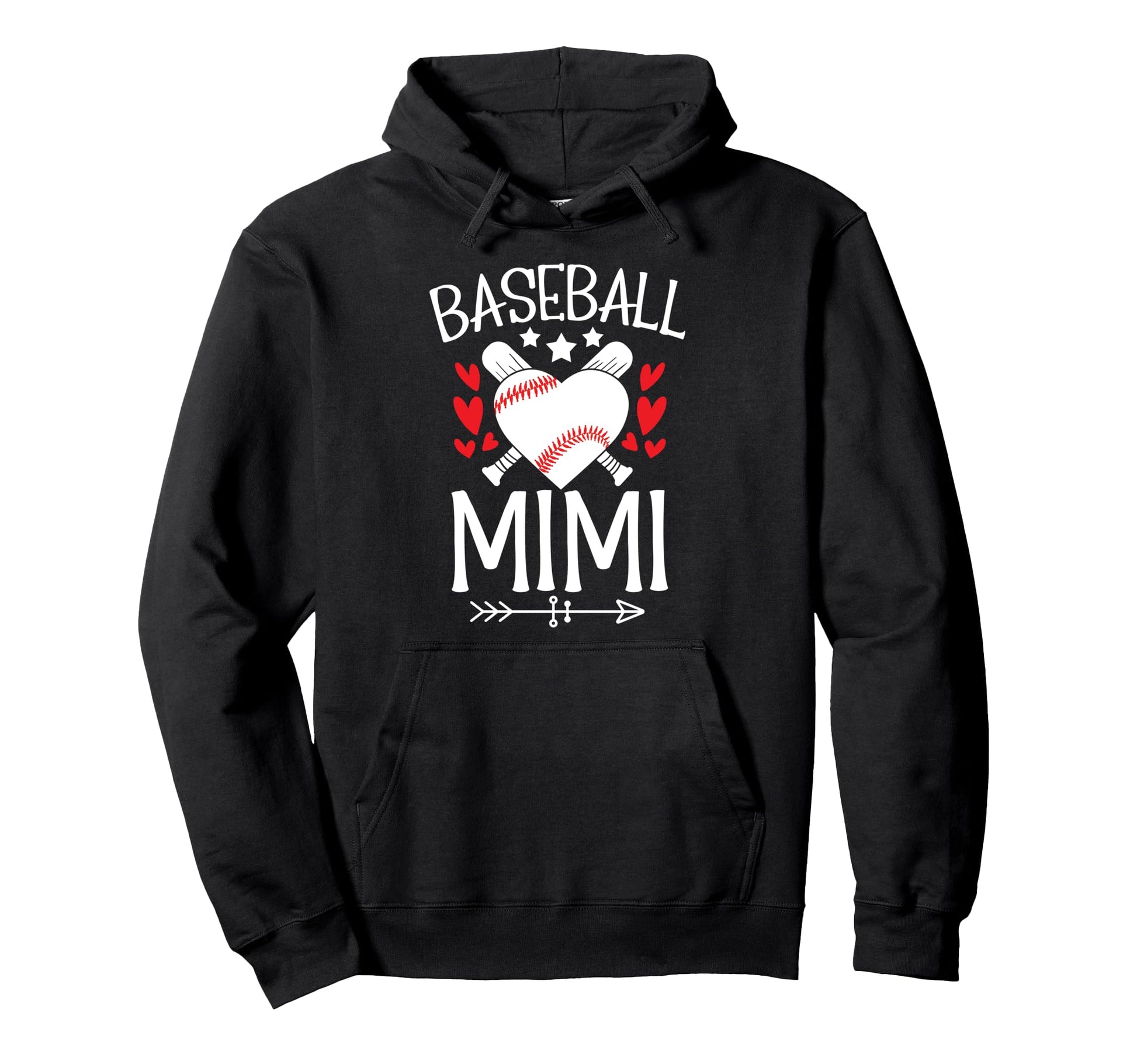 Baseball Mimi Grandma Mimi Hoodie - Casual Everyday Wear for Adults - T-Shirt, Sweatshirt, Hoodie