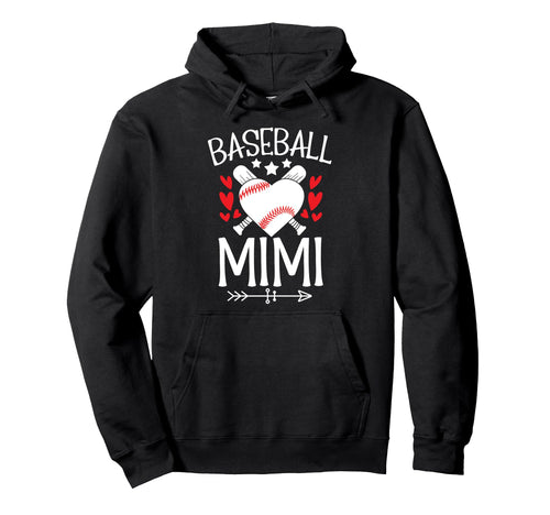 Baseball Mimi Grandma Mimi Hoodie - Casual Everyday Wear for Adults - T-Shirt, Sweatshirt, Hoodie