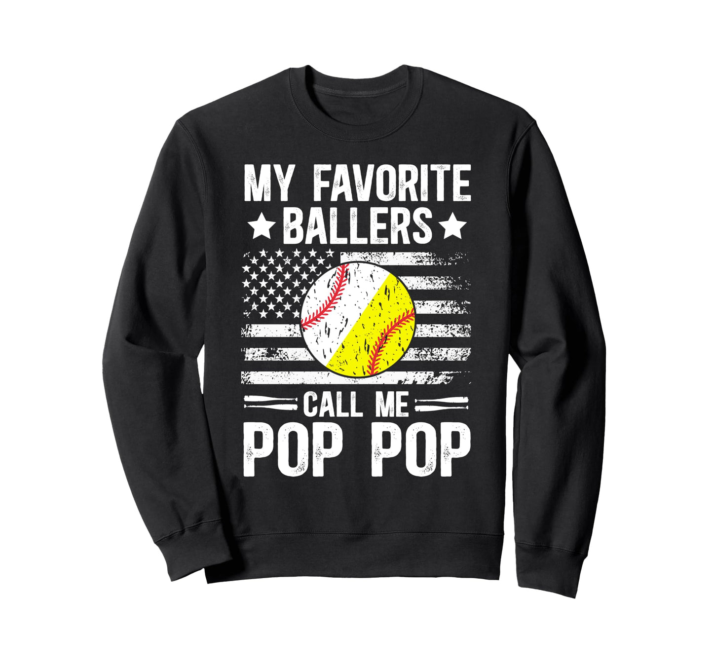 Favorite Ballers Call Me Baseball Sweatshirt - Casual Everyday Wear Unisex - T-Shirt, Sweatshirt, Hoodie