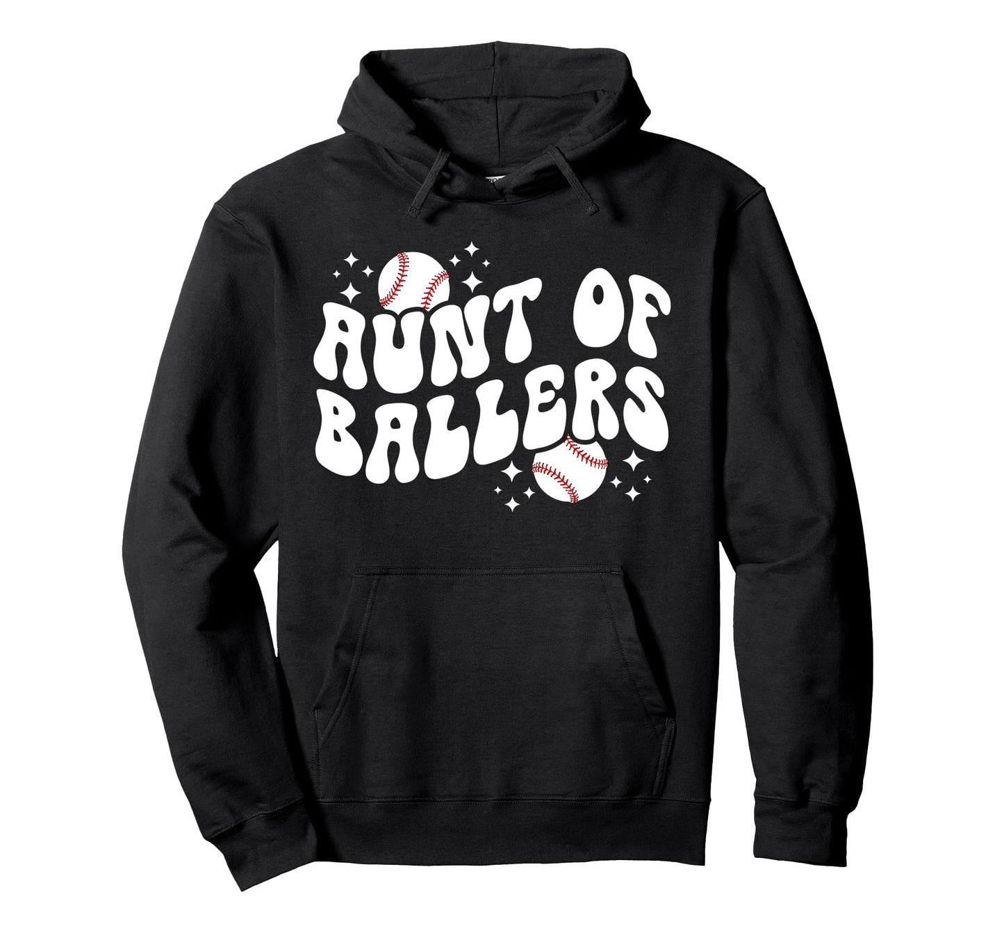 Aunt Ballers Baseball Aunt Baseball Hoodie - Aesthetic Graphic Unisex - T-Shirt, Sweatshirt, Hoodie
