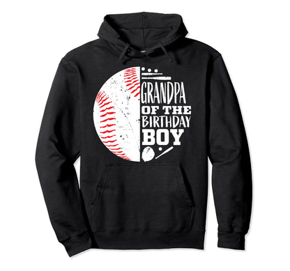 Grandpa Birthday Baseball Themed Hoodie - Casual Everyday Wear for Adults - T-Shirt, Sweatshirt, Hoodie