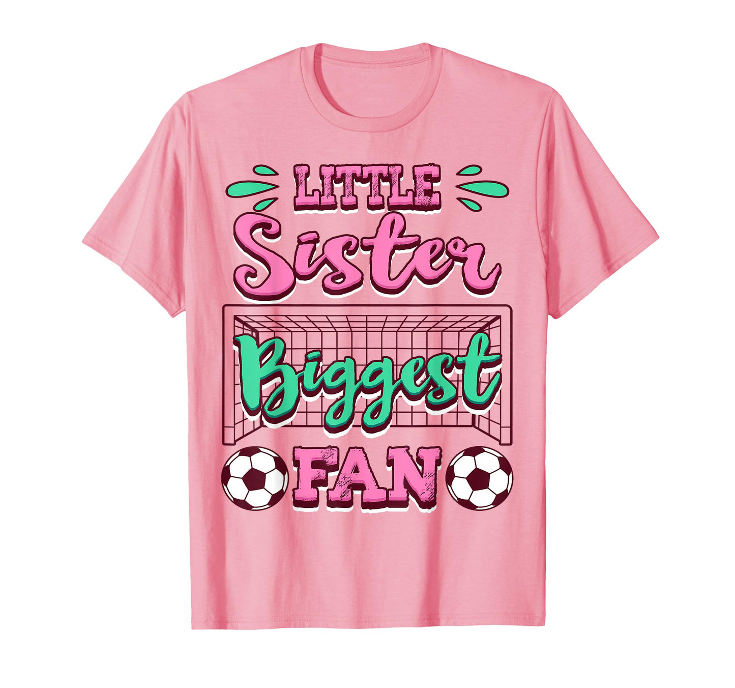 Soccer Little Sister Biggest Fan T-Shirt - Minimalist Print Men Women - T-Shirt, Sweatshirt, Hoodie