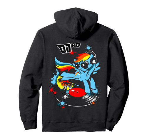 Dj Rd Rainbow Dash Fluttershy Rarity Hoodie - Unique Graphic Men Women - T-Shirt, Sweatshirt, Hoodie