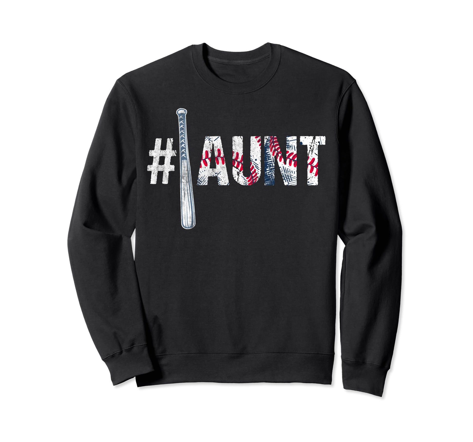Number One Baseball Aunt Mothers Day Sweatshirt - Minimalist Print Unisex - T-Shirt, Sweatshirt, Hoodie