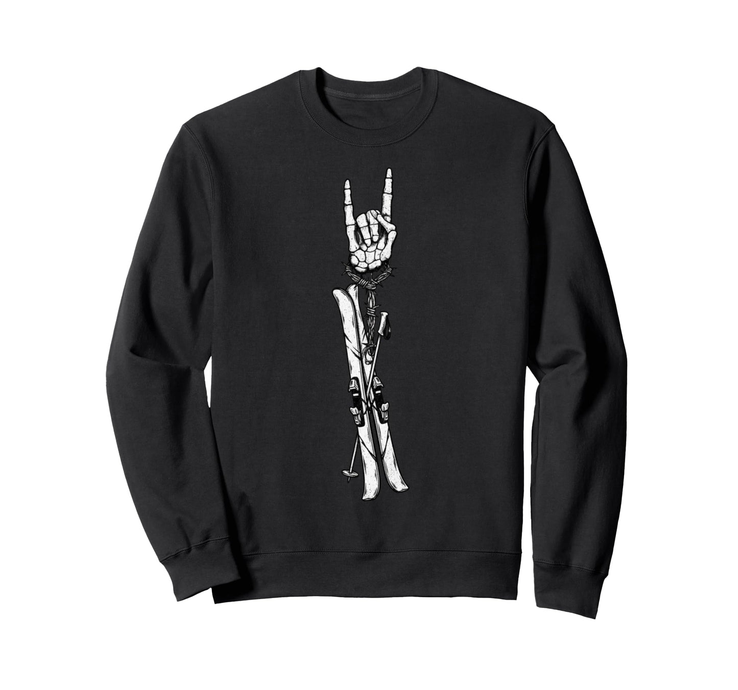 Ski Bum Skiing Skier 90S Alt Metal Sweatshirt - Casual Everyday Wear Unisex - T-Shirt, Sweatshirt, Hoodie