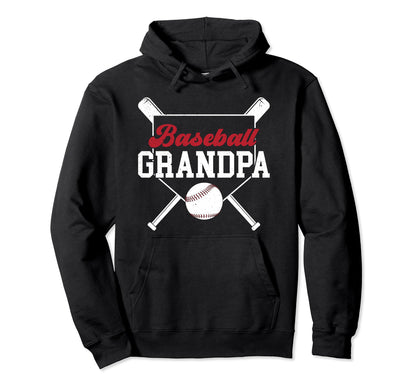 Baseball Grandpa Baseball Player Hoodie - Custom Art Print Men Women - T-Shirt, Sweatshirt, Hoodie