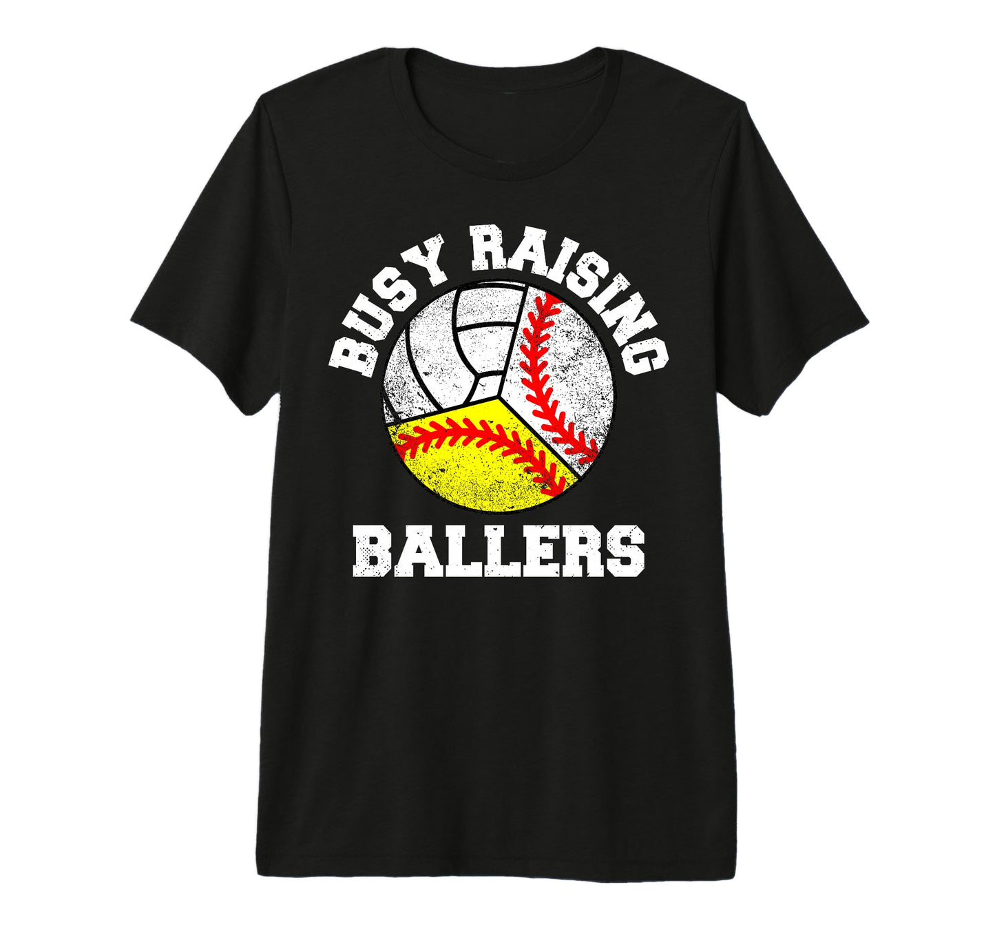Busy Raising Ballers Funny Baseball T-Shirt - Custom Art Print Men Women - T-Shirt, Sweatshirt, Hoodie