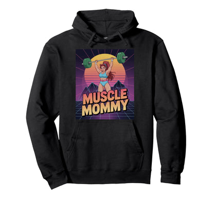 Anime Muscle Mommy Weightlifting Fitness Hoodie - Trendy Graphic Men Women - T-Shirt, Sweatshirt, Hoodie