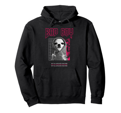 Bad Dog Sad Aesthetic Edgy Streetwear Hoodie - Streetwear Style Men Women - T-Shirt, Sweatshirt, Hoodie