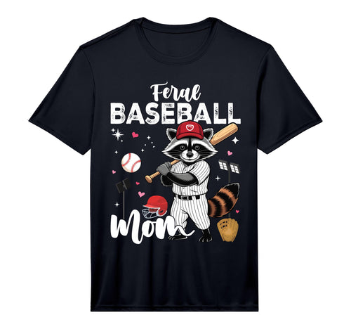 Raccoon Feral Baseball Mom Trash T-Shirt - Casual Everyday Wear for Adults - T-Shirt, Sweatshirt, Hoodie