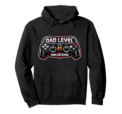 Dad Level Unlocked Funny New Father Hoodie - Aesthetic Graphic Men Women - T-Shirt, Sweatshirt, Hoodie