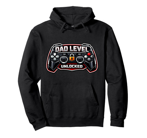 Dad Level Unlocked Funny New Father Hoodie - Aesthetic Graphic Men Women - T-Shirt, Sweatshirt, Hoodie