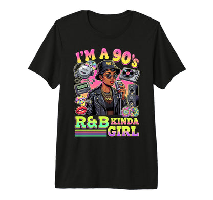 Im 90S Rnb Kinda Diva R And B Tri T-Shirt - Aesthetic Graphic for Adults - T-Shirt, Sweatshirt, Hoodie