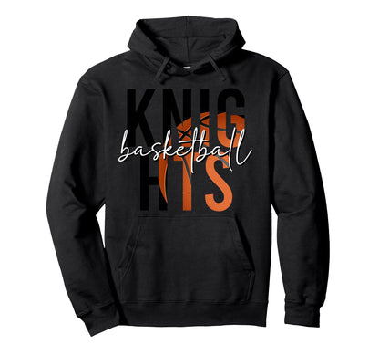 Knight Mascot Basketball Mom Game Day Hoodie - Trendy Graphic Men Women - T-Shirt, Sweatshirt, Hoodie