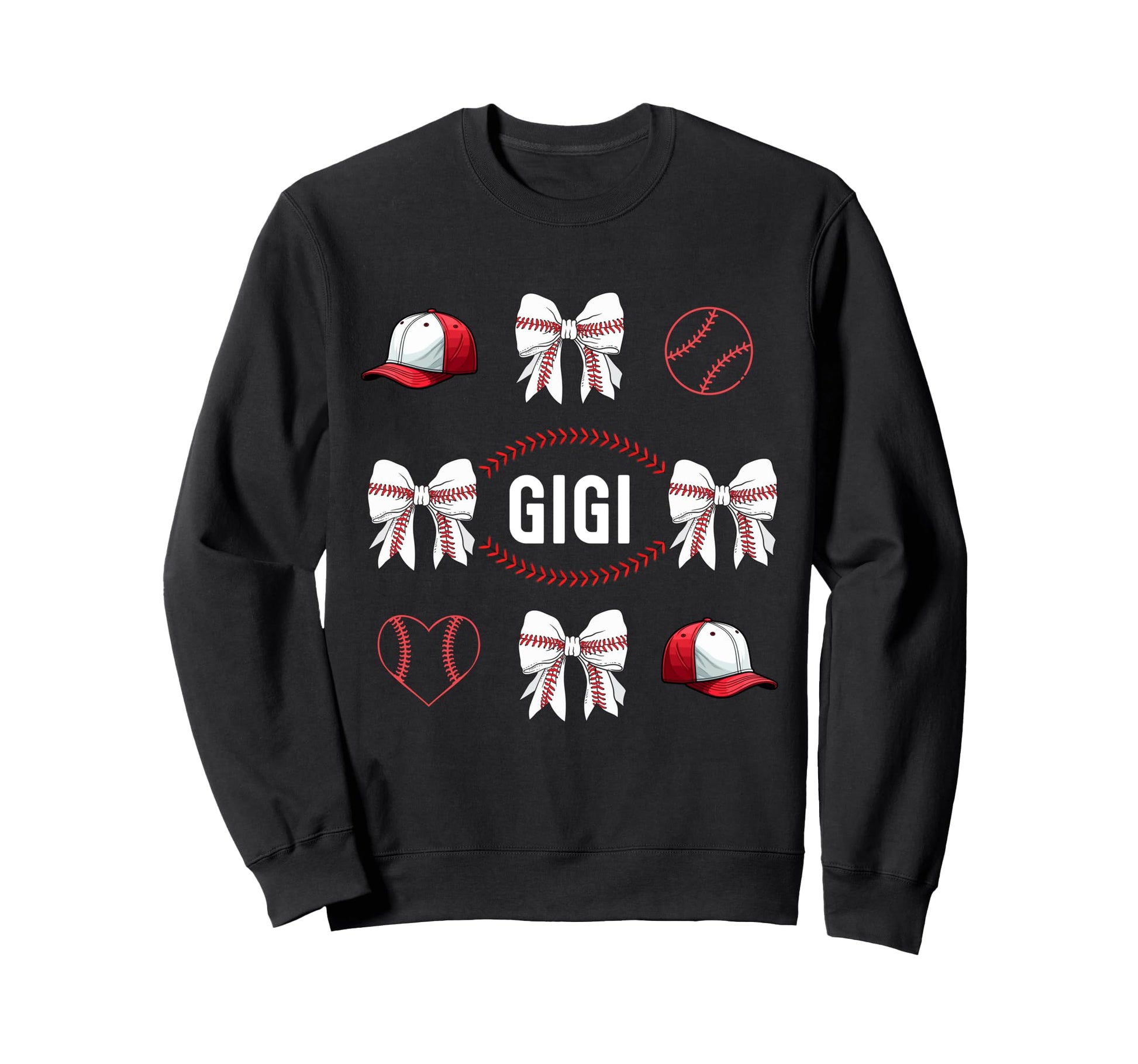 Baseball Coquette Bow Game Day Sweatshirt - Aesthetic Graphic for Adults - T-Shirt, Sweatshirt, Hoodie
