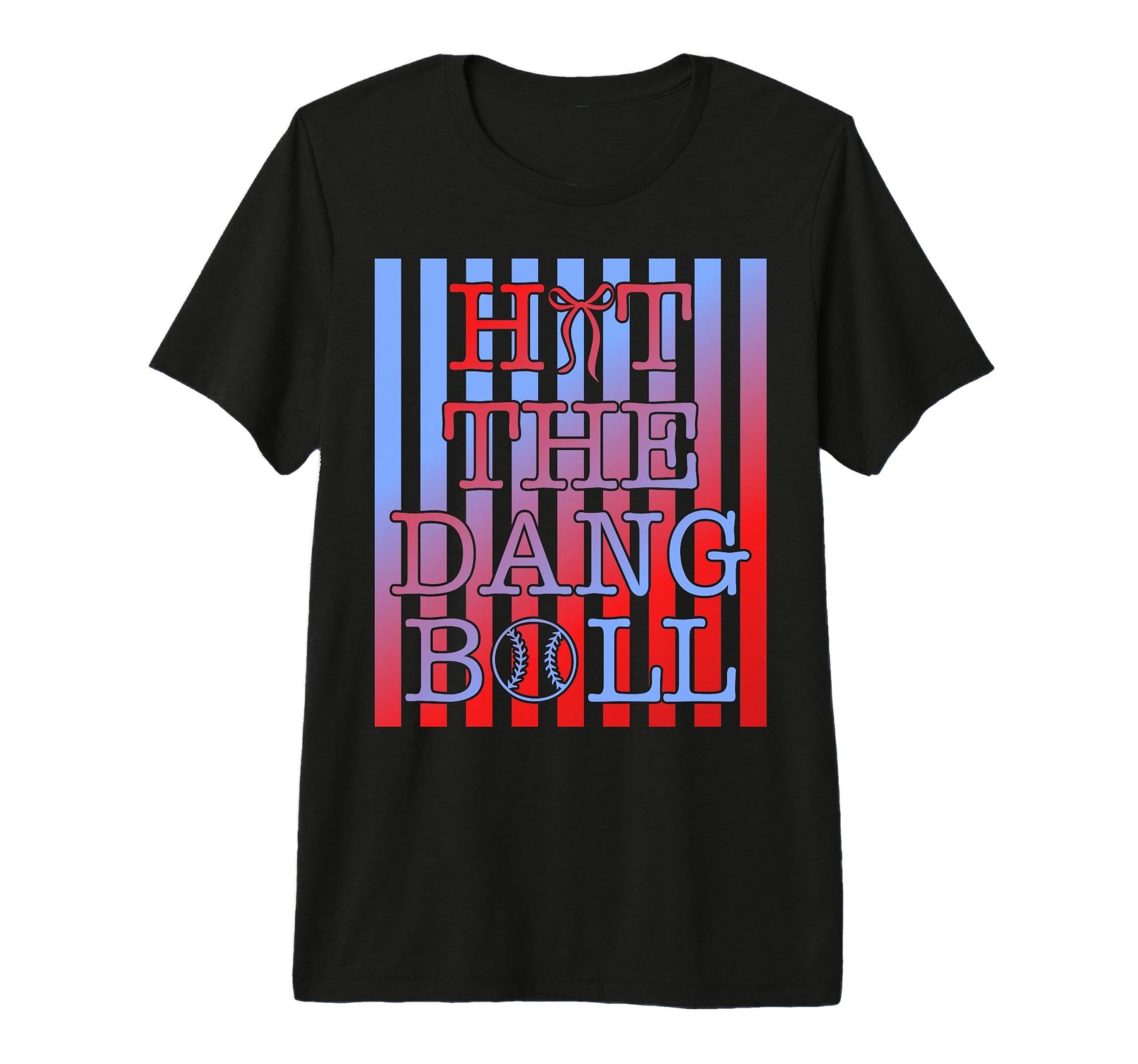Hit Dang Ball Baseball Mom T-Shirt - Casual Everyday Wear for Adults - T-Shirt, Sweatshirt, Hoodie