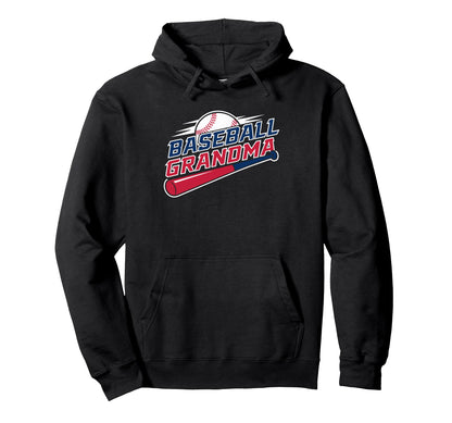 Baseball Grandma Hoodie - Trendy Graphic for Adults - T-Shirt, Sweatshirt, Hoodie