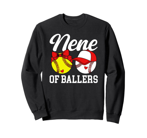 Nene Ballers Baseball Softball Sweatshirt - Minimalist Print Men Women - T-Shirt, Sweatshirt, Hoodie