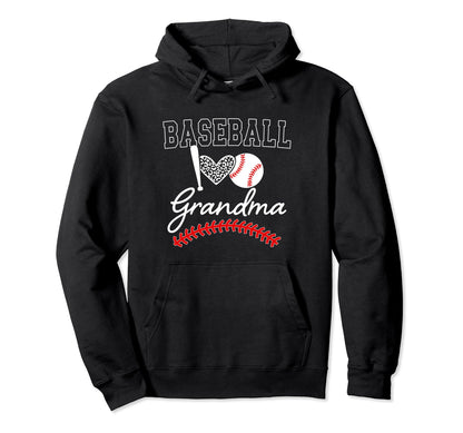 Baseball Grandma Gift Baseball Game Hoodie - Minimalist Print for Adults - T-Shirt, Sweatshirt, Hoodie