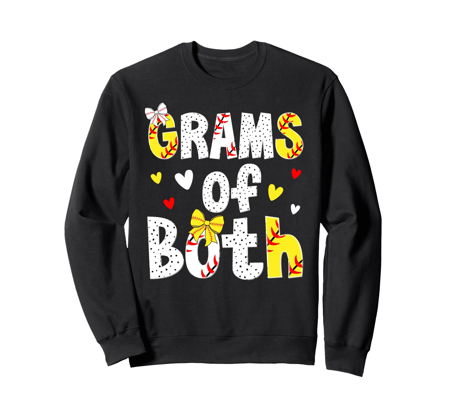 Grams Both Proud Softball Baseball Sweatshirt - Graphic Print Men Women - T-Shirt, Sweatshirt, Hoodie