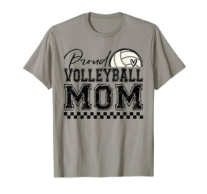 Proud Volleyball Mom Sports Mothers Day T-Shirt - Aesthetic Graphic Unisex - T-Shirt, Sweatshirt, Hoodie