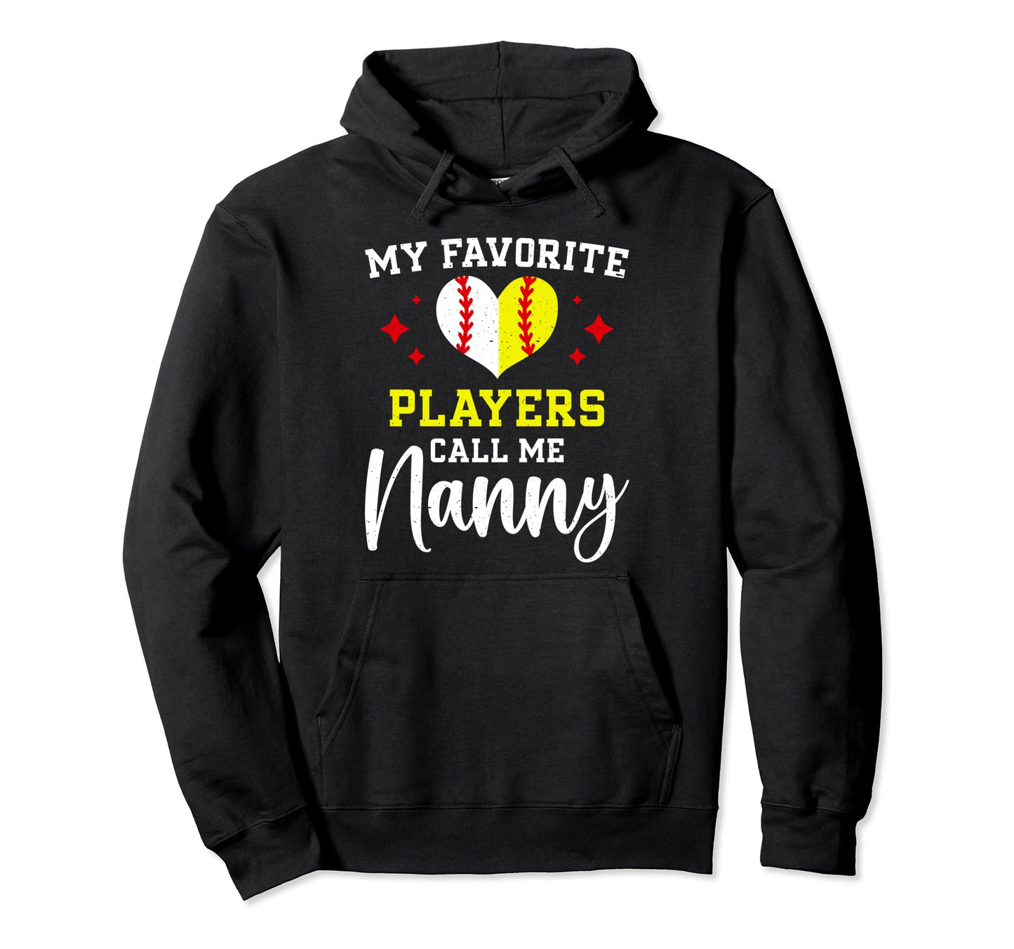 Favorite Players Call Me Nanny Hoodie - Custom Art Print for Adults - T-Shirt, Sweatshirt, Hoodie