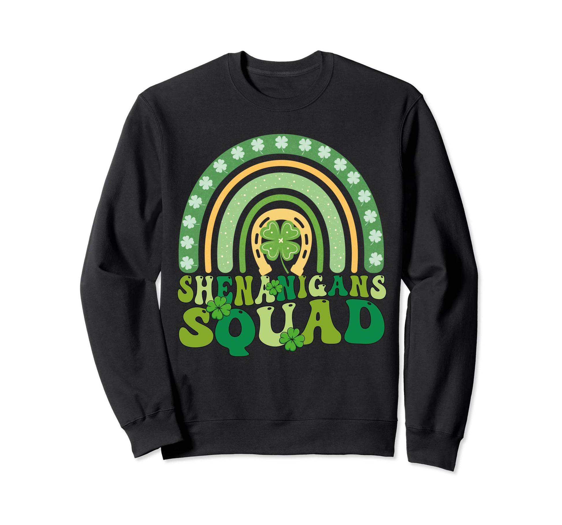 Shenanigans Squad Rainbow Sweatshirt - Fun Novelty Design for Adults - T-Shirt, Sweatshirt, Hoodie