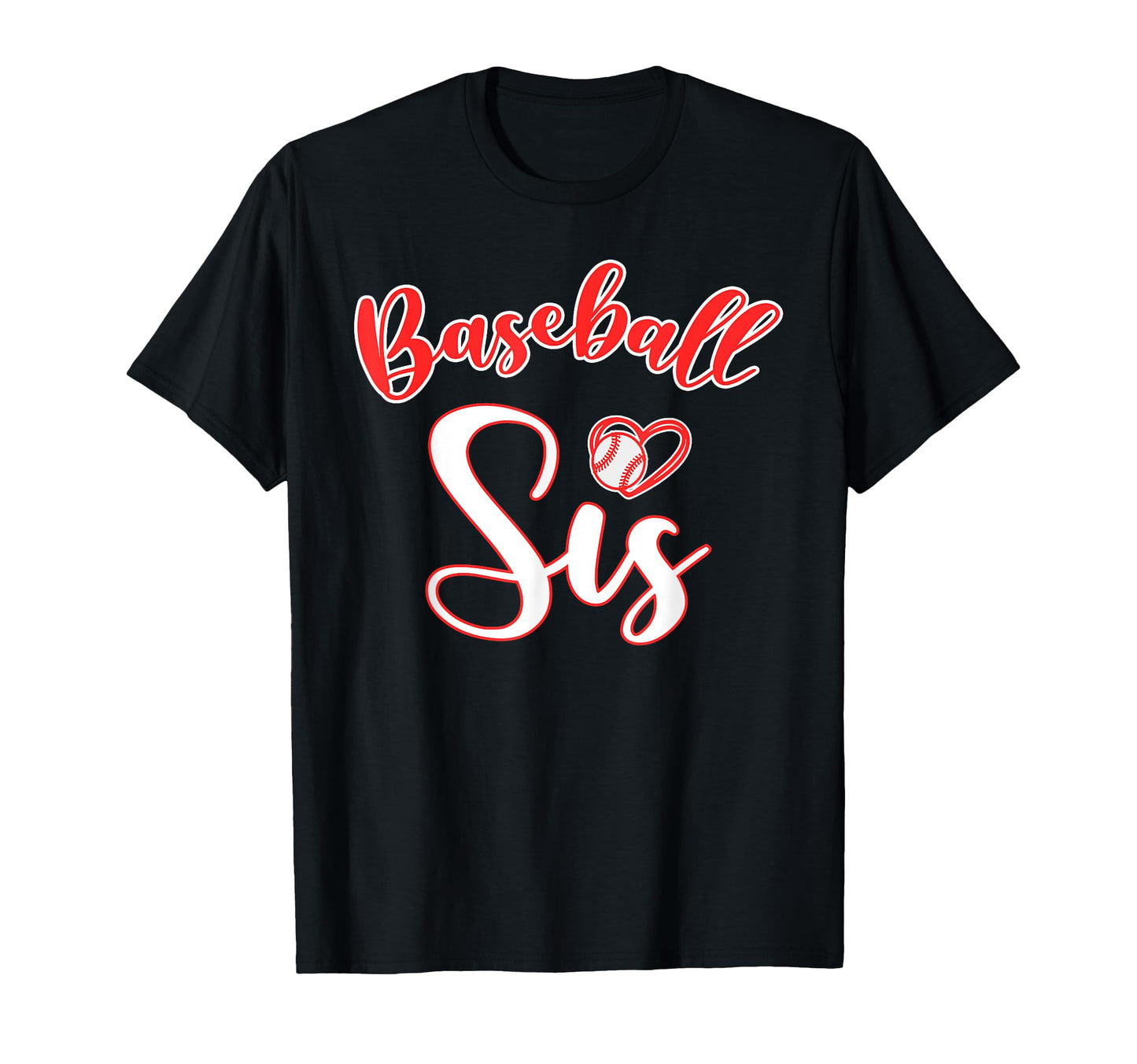 Baseball Sis Funny Baseball Sport T-Shirt - Minimalist Print for Adults - T-Shirt, Sweatshirt, Hoodie