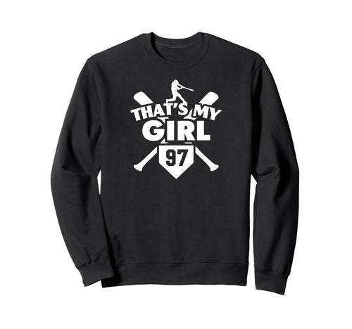 Baseball Mom Dad Thats My 97 Sweatshirt - Custom Art Print Men Women - T-Shirt, Sweatshirt, Hoodie
