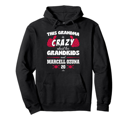 Grandma Crazy Marcell Ozuna Atlanta Hoodie - Unique Graphic Unisex - T-Shirt, Sweatshirt, Hoodie