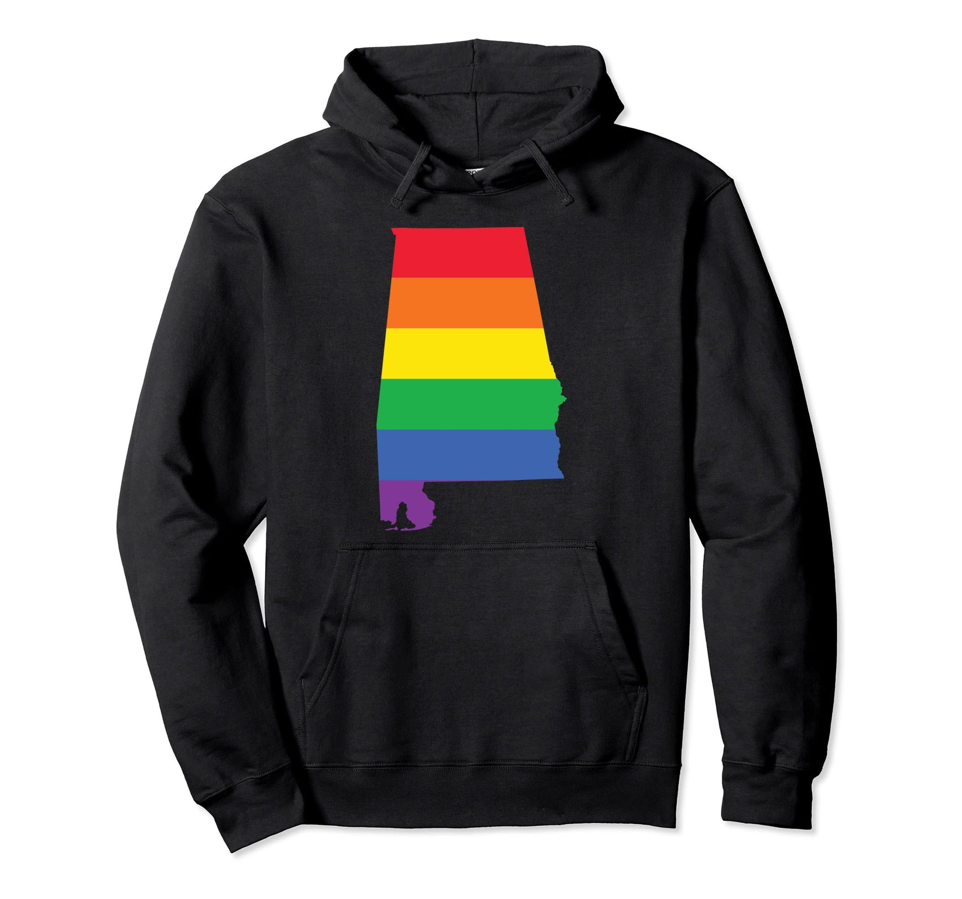 Alabama Lgbtq Rainbow Flag Gay Pride Hoodie - Novelty Apparel Men Women - T-Shirt, Sweatshirt, Hoodie