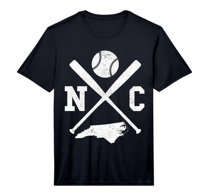 Mens Nc Usa State Baseball Player T-Shirt - Novelty Apparel Men Women - T-Shirt, Sweatshirt, Hoodie