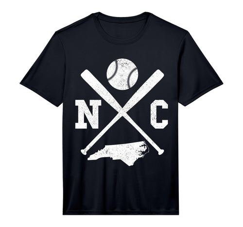 Mens Nc Usa State Baseball Player T-Shirt - Novelty Apparel Men Women - T-Shirt, Sweatshirt, Hoodie