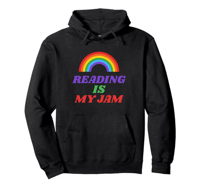 Reading Is My Jam Read Teacher Hoodie - Streetwear Style for Adults - T-Shirt, Sweatshirt, Hoodie