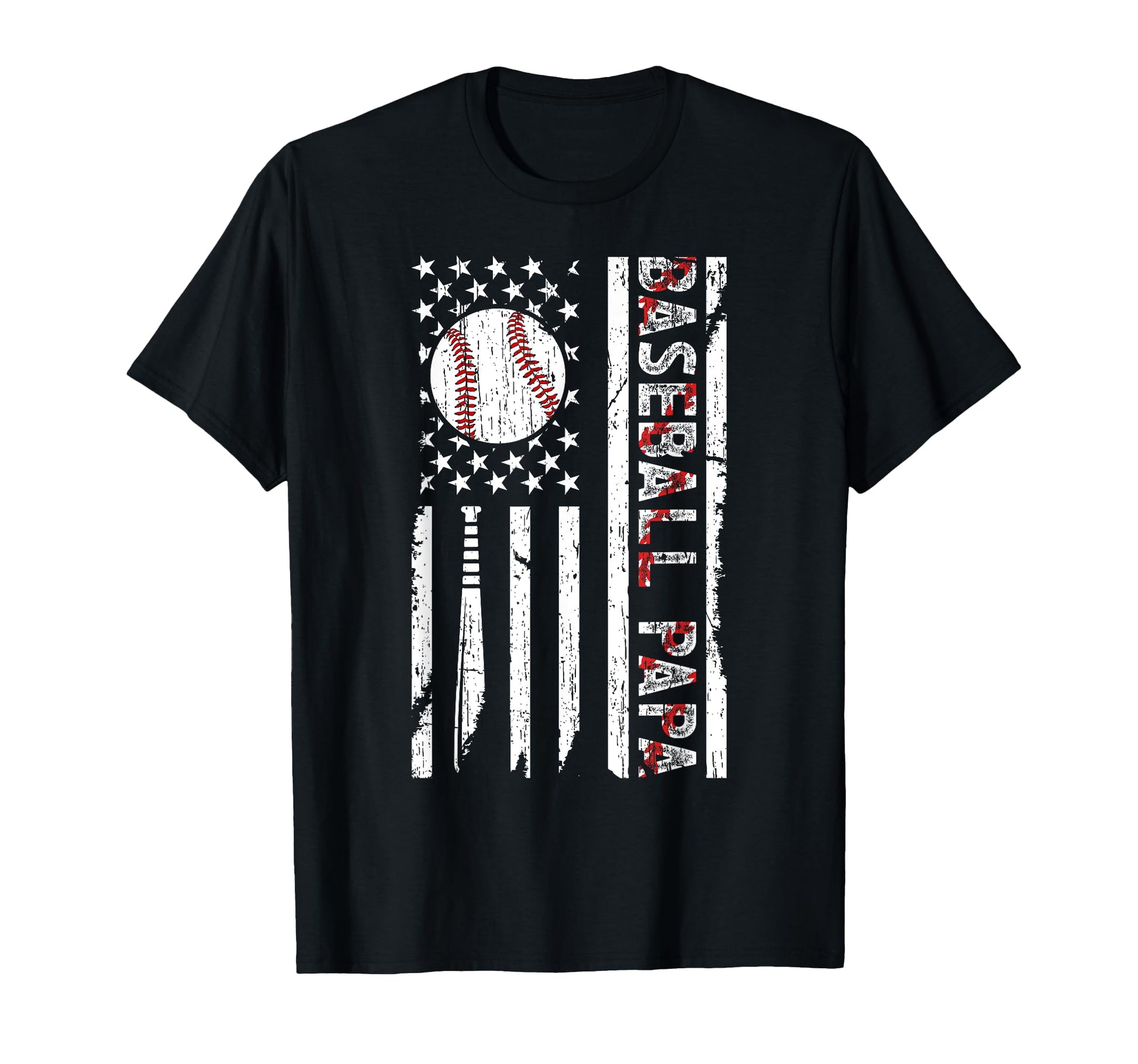 Baseball Papa Baseball Player Papa T-Shirt - Fun Novelty Design for Adults - T-Shirt, Sweatshirt, Hoodie