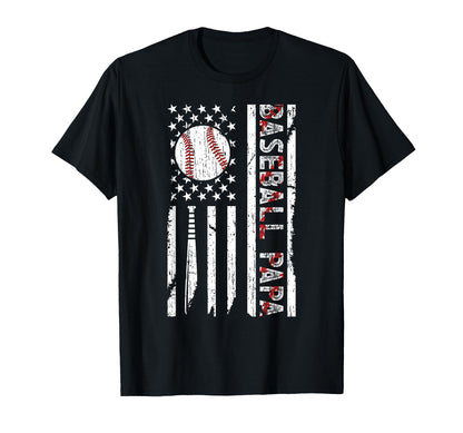 Baseball Papa Baseball Player Papa T-Shirt - Fun Novelty Design for Adults - T-Shirt, Sweatshirt, Hoodie
