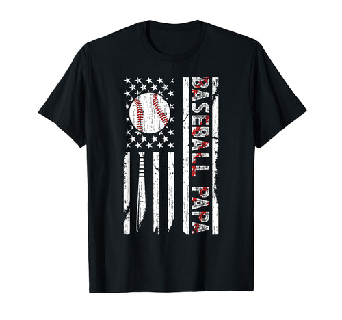 Baseball Papa Baseball Player Papa T-Shirt - Fun Novelty Design for Adults - T-Shirt, Sweatshirt, Hoodie