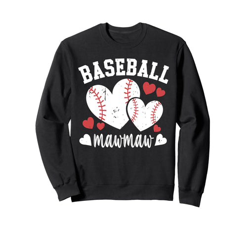 Baseball Mawmaw Heart Family Matching Sweatshirt - Custom Art Print Unisex - T-Shirt, Sweatshirt, Hoodie