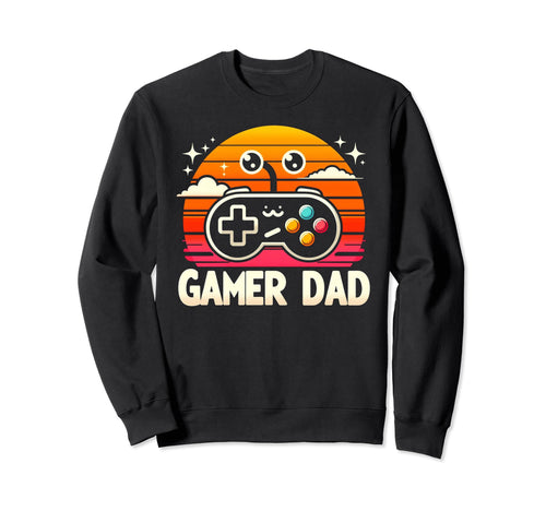 Gamer Dad Game Controller Sweatshirt - Casual Everyday Wear Men Women - T-Shirt, Sweatshirt, Hoodie