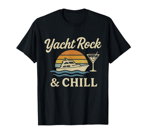 Yacht Rock And Chill Soft Rock Music Sunset T-Shirt - Graphic Print Unisex - T-Shirt, Sweatshirt, Hoodie