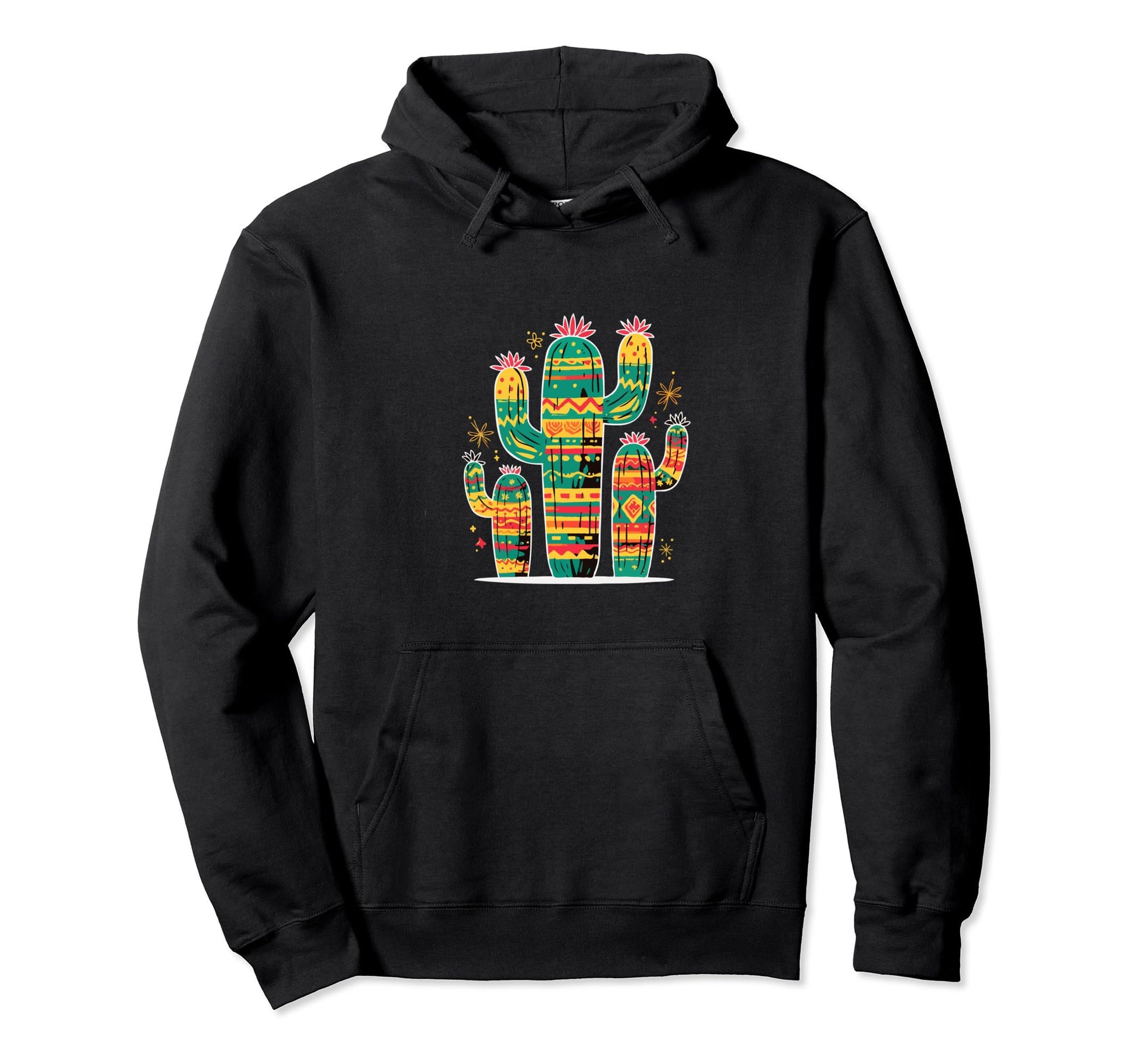 Cactus Serape Succulent Plant Cacti Hoodie - Fun Novelty Design Unisex - T-Shirt, Sweatshirt, Hoodie