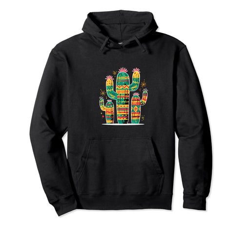 Cactus Serape Succulent Plant Cacti Hoodie - Fun Novelty Design Unisex - T-Shirt, Sweatshirt, Hoodie