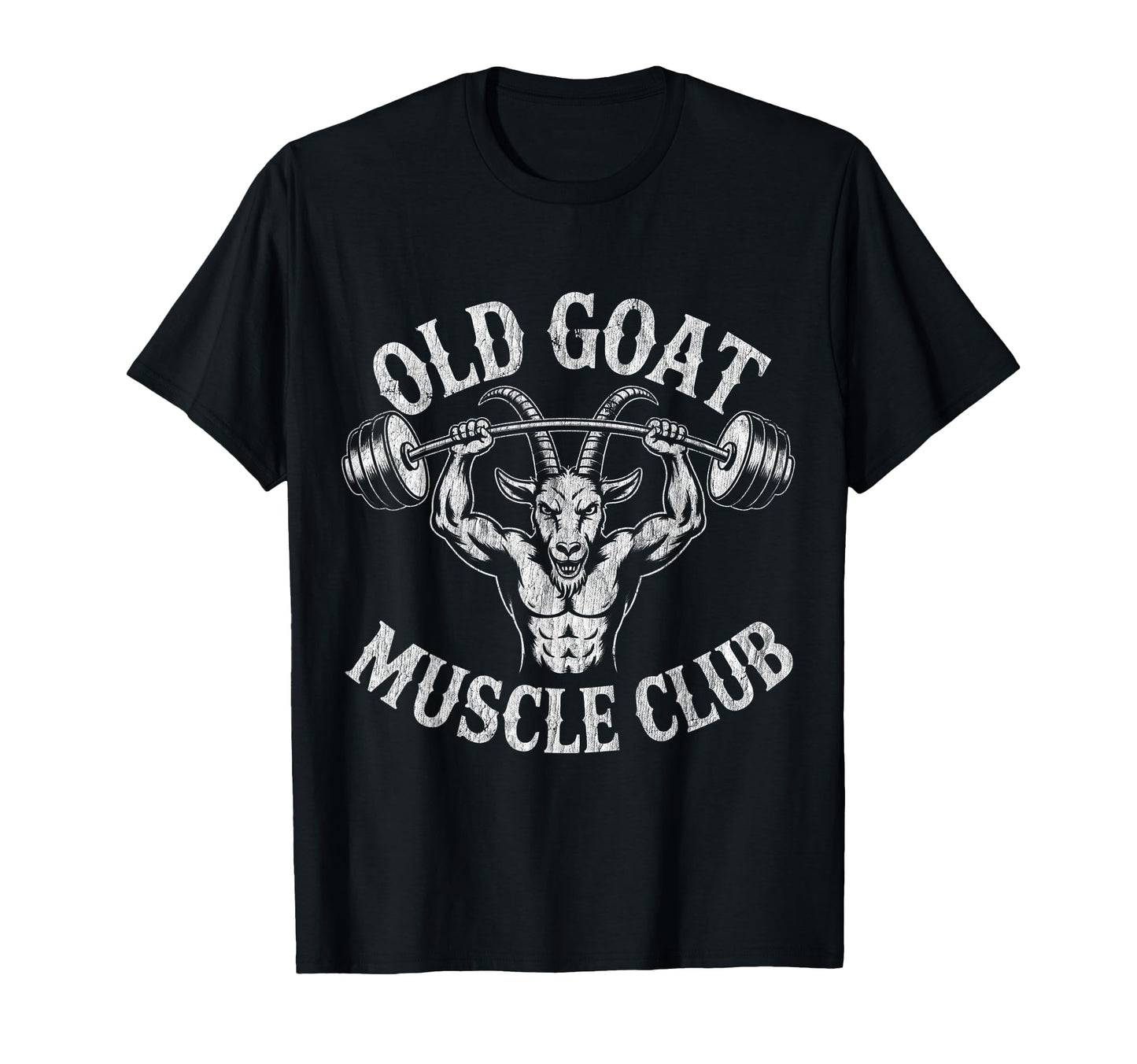 Old Goat Muscle Club Bodybuilding Gym T-Shirt - Unique Graphic for Adults - T-Shirt, Sweatshirt, Hoodie