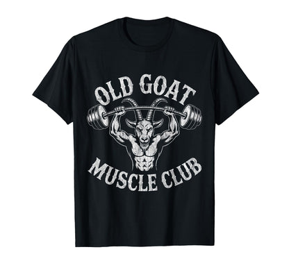 Old Goat Muscle Club Bodybuilding Gym T-Shirt - Unique Graphic for Adults - T-Shirt, Sweatshirt, Hoodie