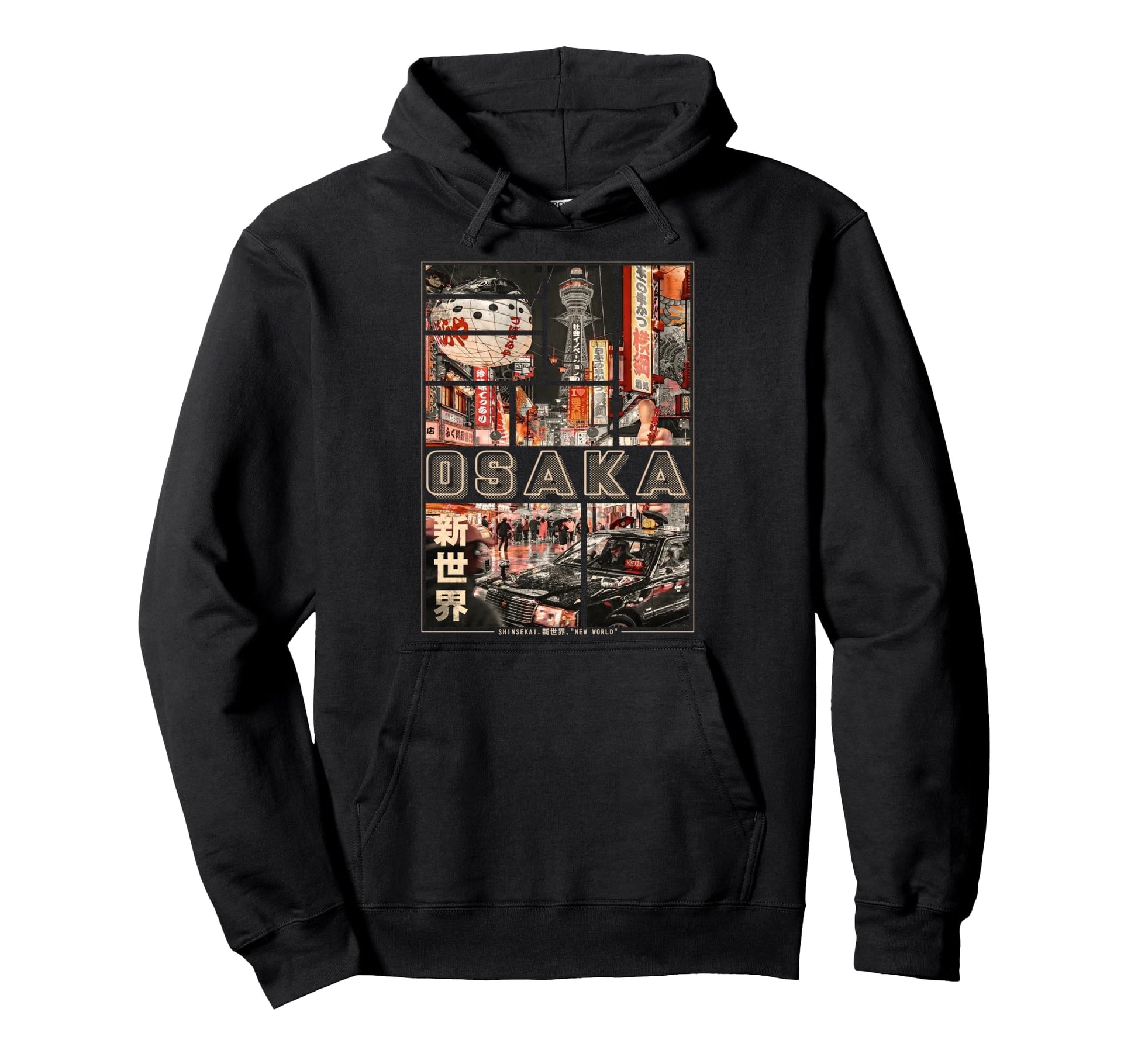 Japan Osaka Vaporwave Japanese Vibes Hoodie - Graphic Print Unisex - T-Shirt, Sweatshirt, Hoodie
