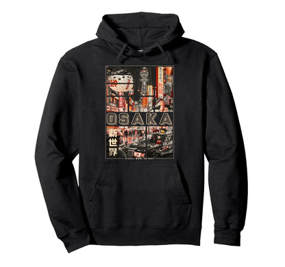 Japan Osaka Vaporwave Japanese Vibes Hoodie - Graphic Print Unisex - T-Shirt, Sweatshirt, Hoodie