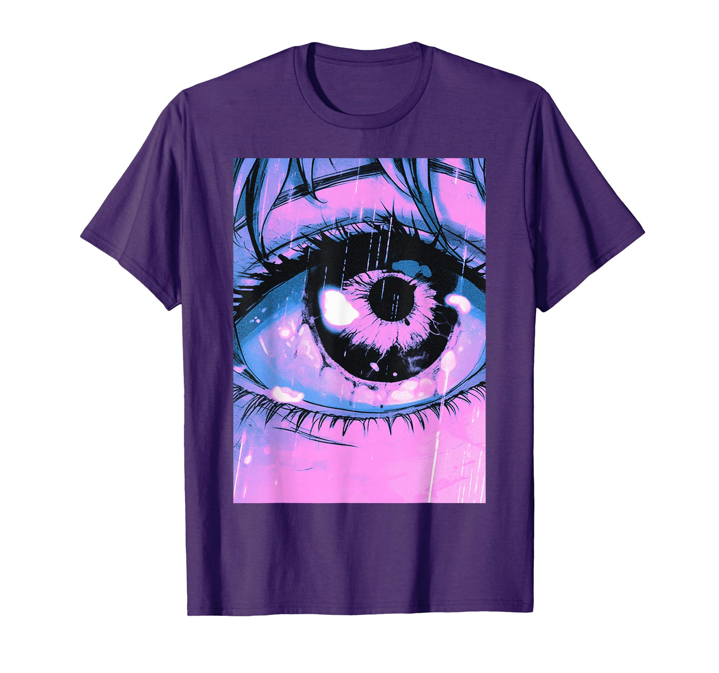 Anime Eye Grunge Eyeball Pastel T-Shirt - Fun Novelty Design Men Women - T-Shirt, Sweatshirt, Hoodie