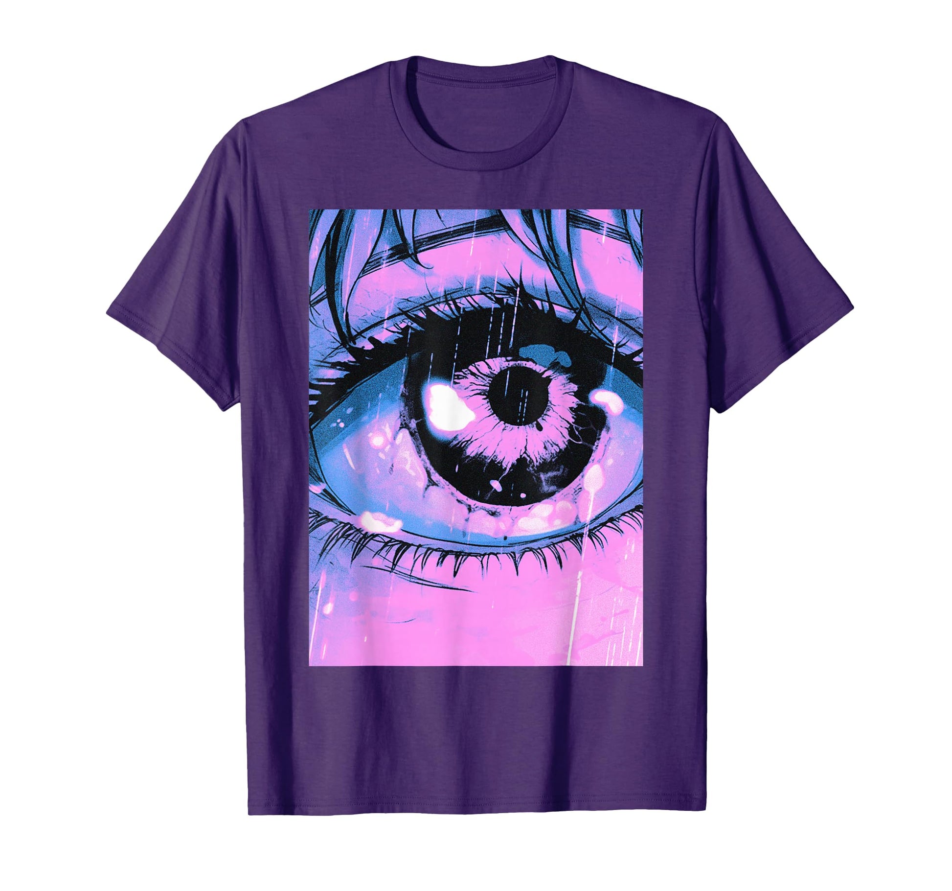 Anime Eye Grunge Eyeball Pastel T-Shirt - Fun Novelty Design Men Women - T-Shirt, Sweatshirt, Hoodie